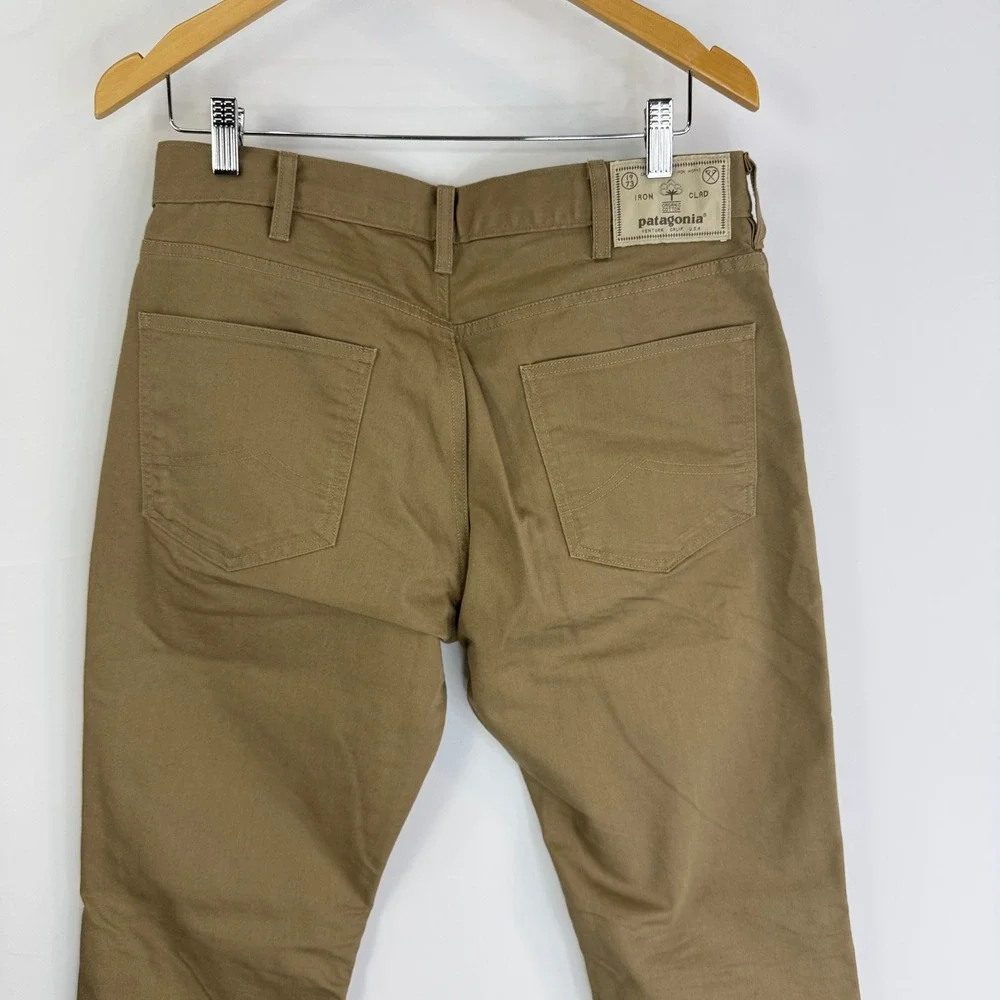 Patagonia Iron Clad Straight Fit Canvas Pants Mens 32x32 Khaki 56491 2023